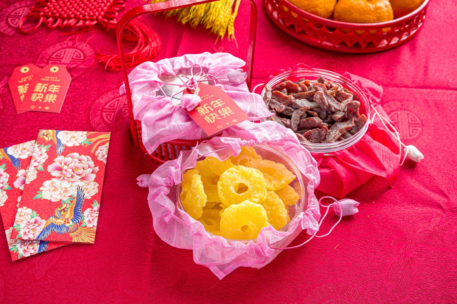 CNY Red Basket (Dried Fruits & Plums)